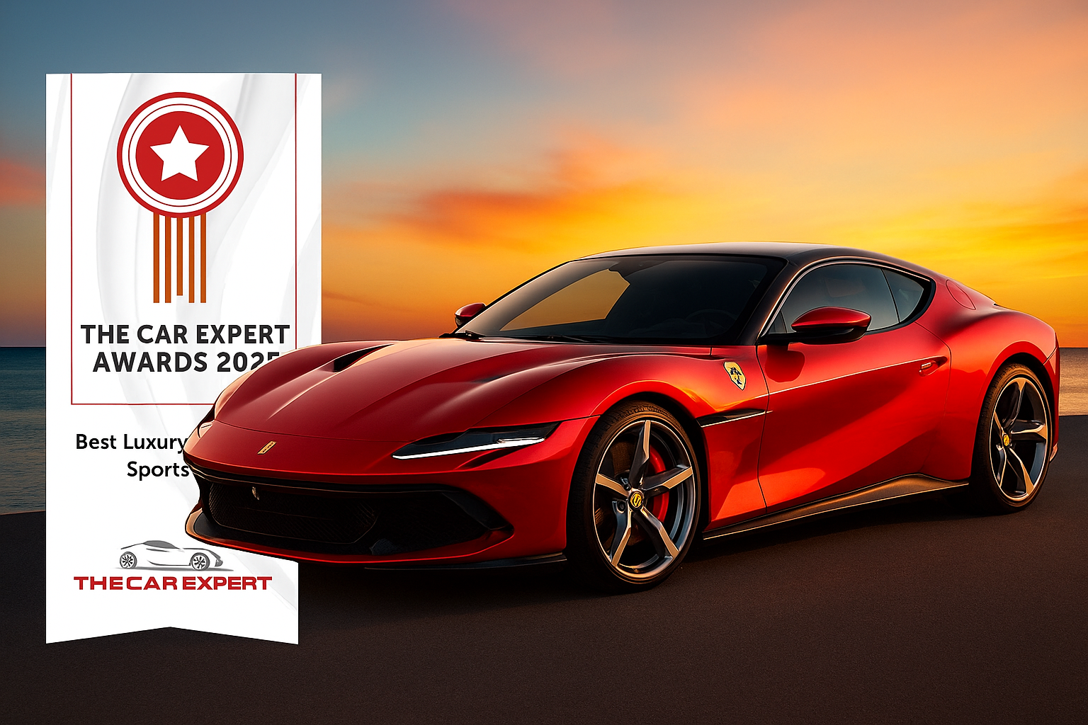 Luxury cars 2025 lineup including Ferrari SF90, Mercedes S580e, and Acura NSX Type S