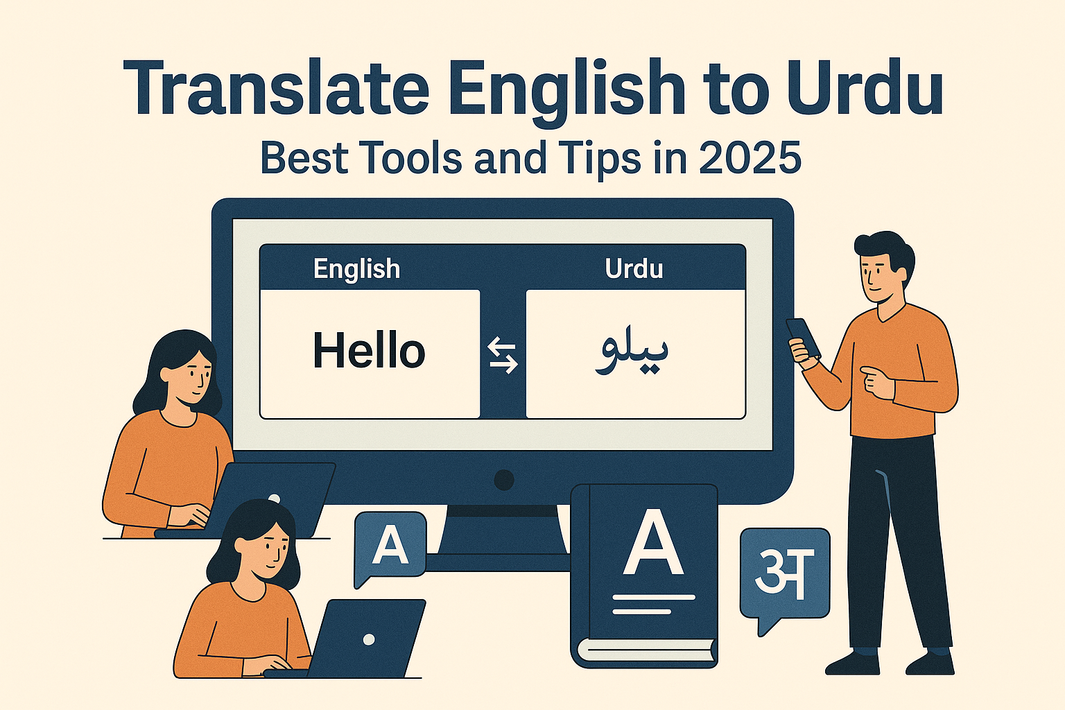 Translate English to Urdu tools and techniques in 2025